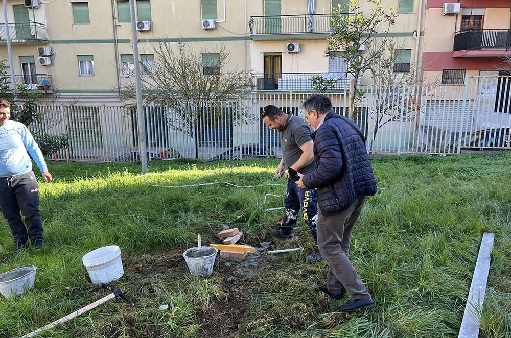 Inaugurazione dei giardini sensoriali - cerimonia con la comunità del quartiere Noce