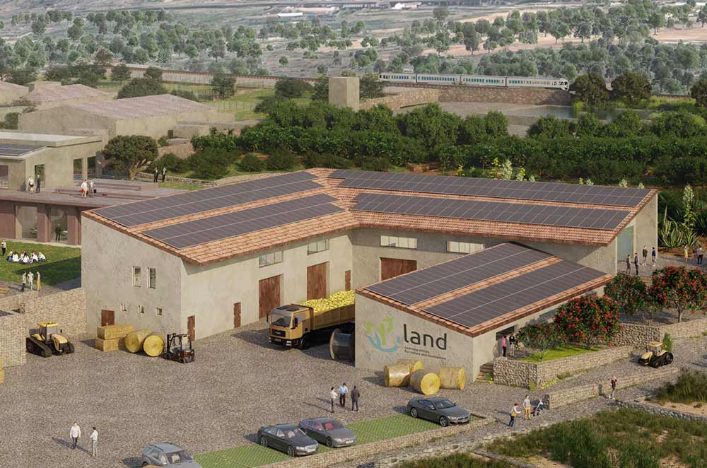 Copertina progetto LAND - community farm agrivoltaica a Terrasini, Sicilia occidentale