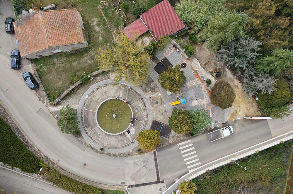 Rigenerazione urbana Valledolmo - giardino lineare e percorsi pedonali lungo via Vittorio Emanuele III