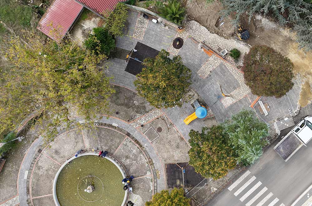 Parco delle Rimembranze a Valledolmo - progetto di rinaturalizzazione e spazi pubblici