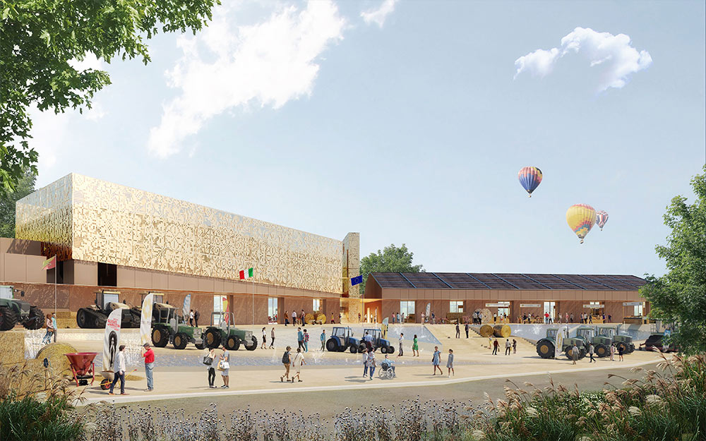 Render architettonico retail - progetto punto vendita INSULAE